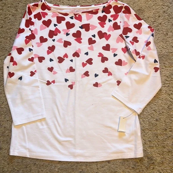Talbots heart top - Picture 1 of 6